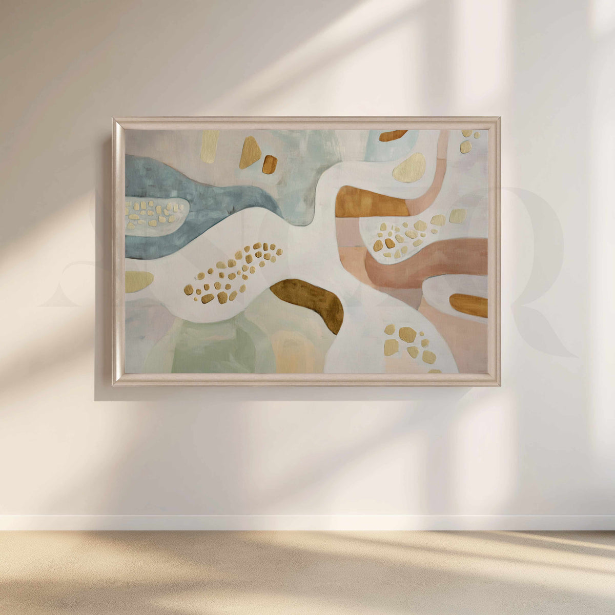 Pastel Organic Abstract Canvas Artwork – Asha Art Studio – Image 4