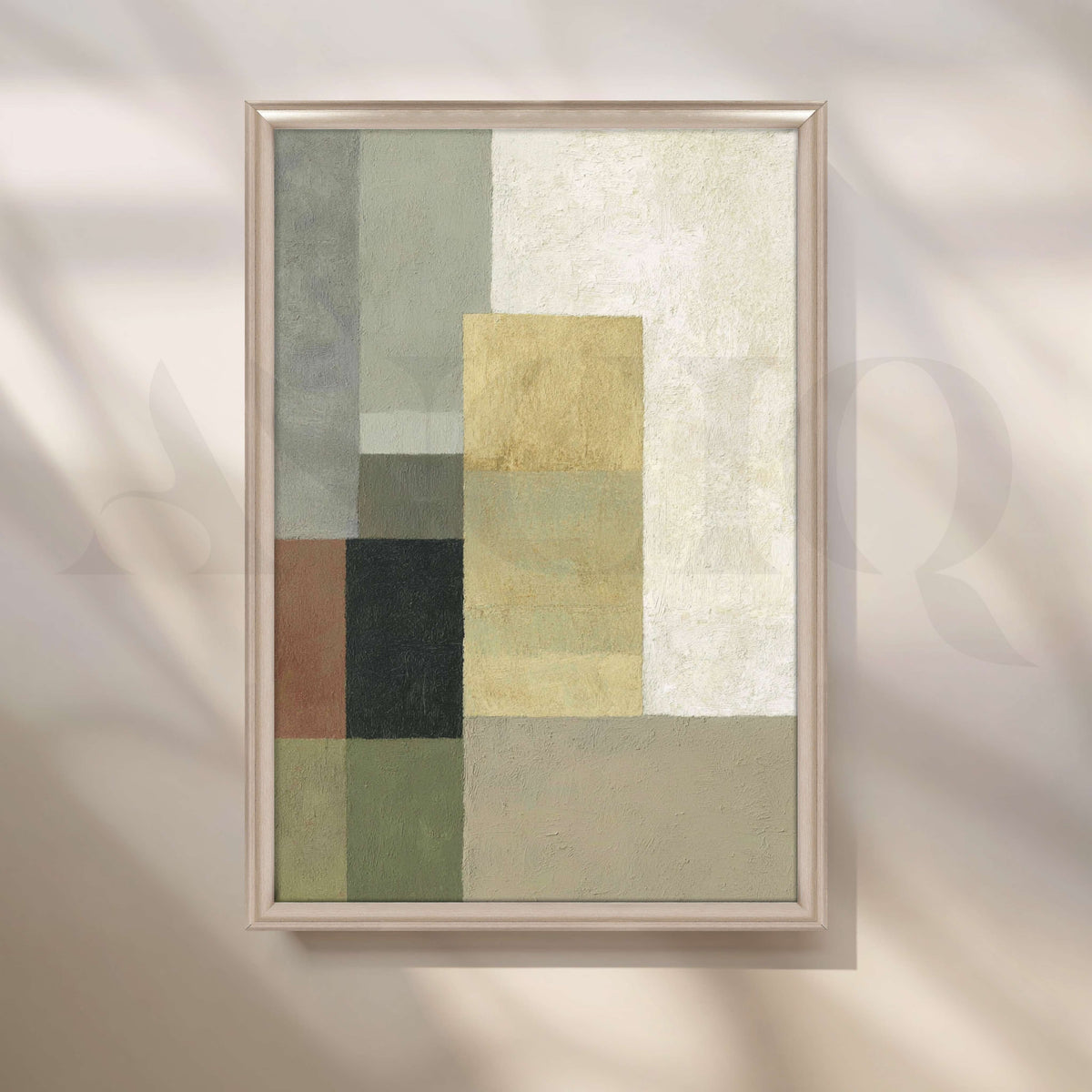 Minimalist Geometric Abstract Canvas Artwork – Asha Art Studio – Image 4