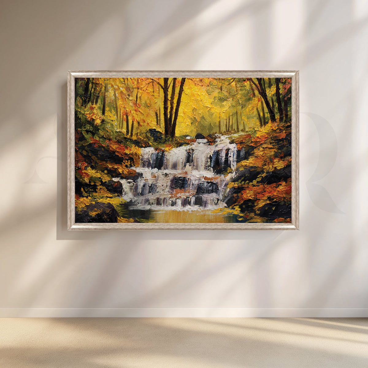 Cascading Bliss Canvas Artwork – Asha Art Studio – Image 6