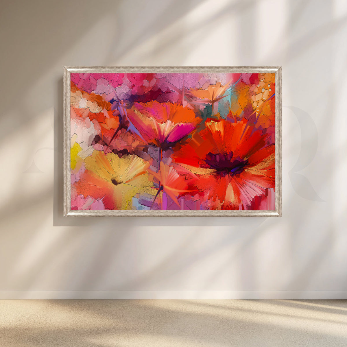 Vivid Floral Explosion Canvas Artwork – Asha Art Studio – Image 6