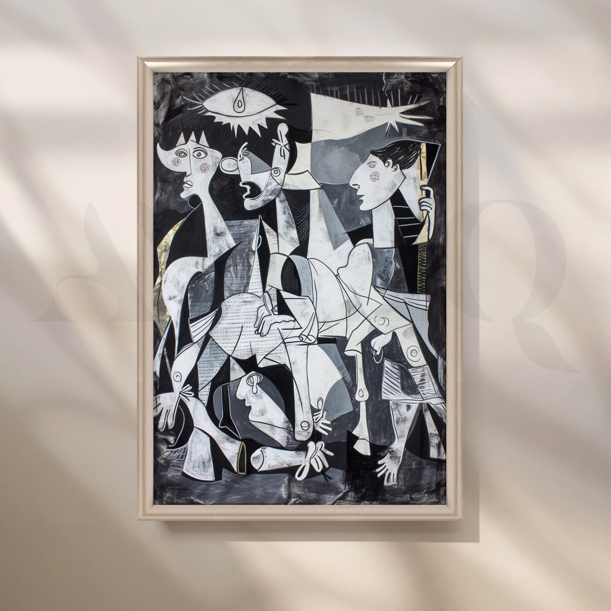 Cubist Figurative Abstract Canvas Artwork – Asha Art Studio – Image 4