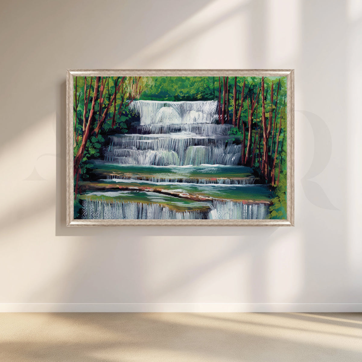Tranquil Oasis Canvas Artwork – Asha Art Studio – Image 4