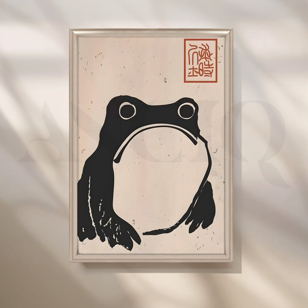 Black Frog Graphic Canvas Artwork – Asha Art Studio – Image 4