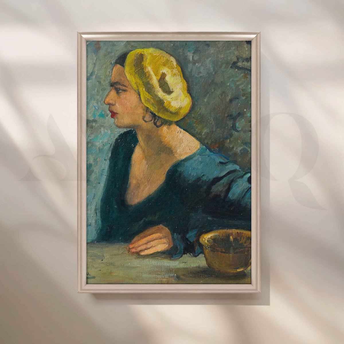 Self-Portrait II by Amrita Sher-Gil Canvas Artwork – Asha Art Studio – Image 4