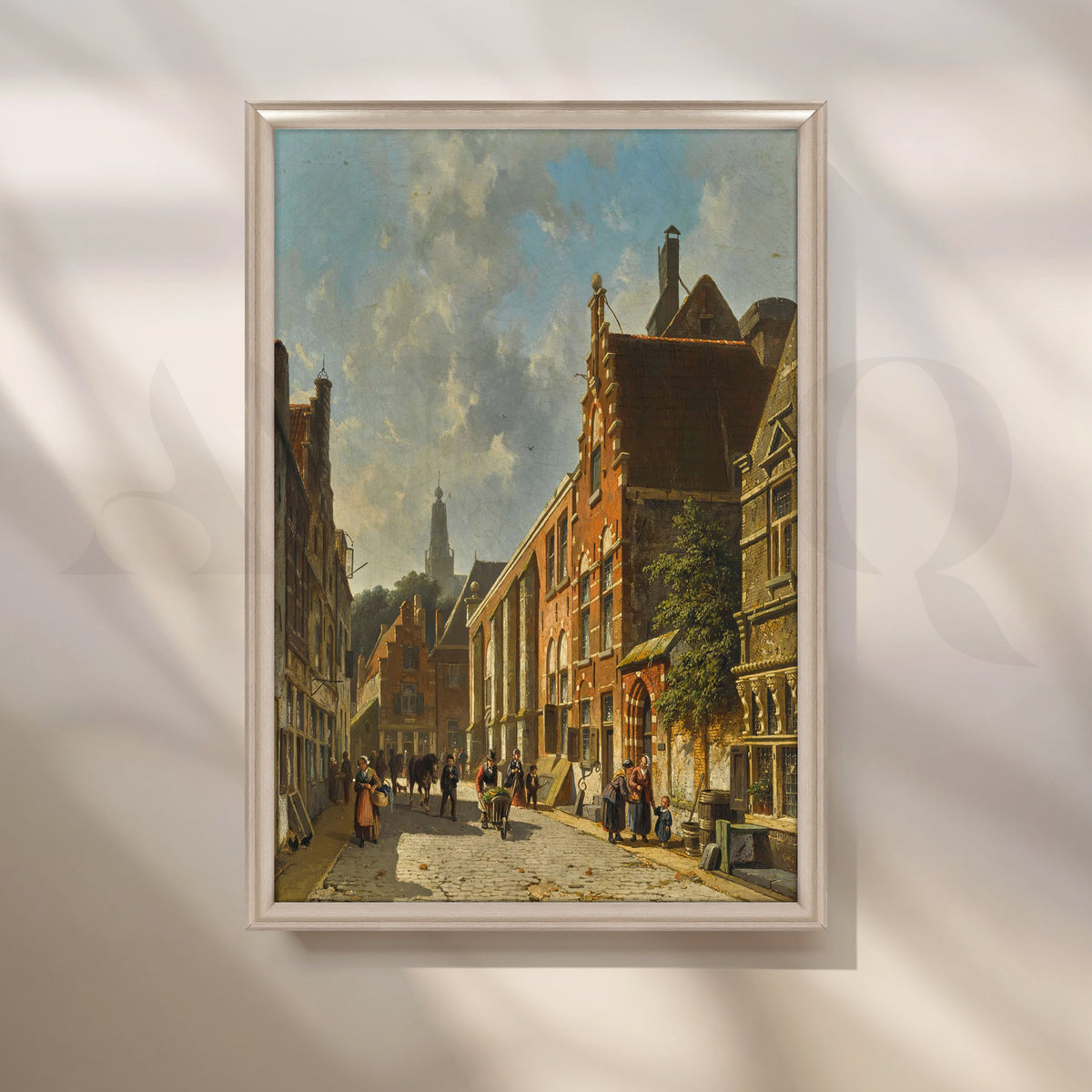 Vintage European Street Canvas Artwork – Asha Art Studio – Image 4