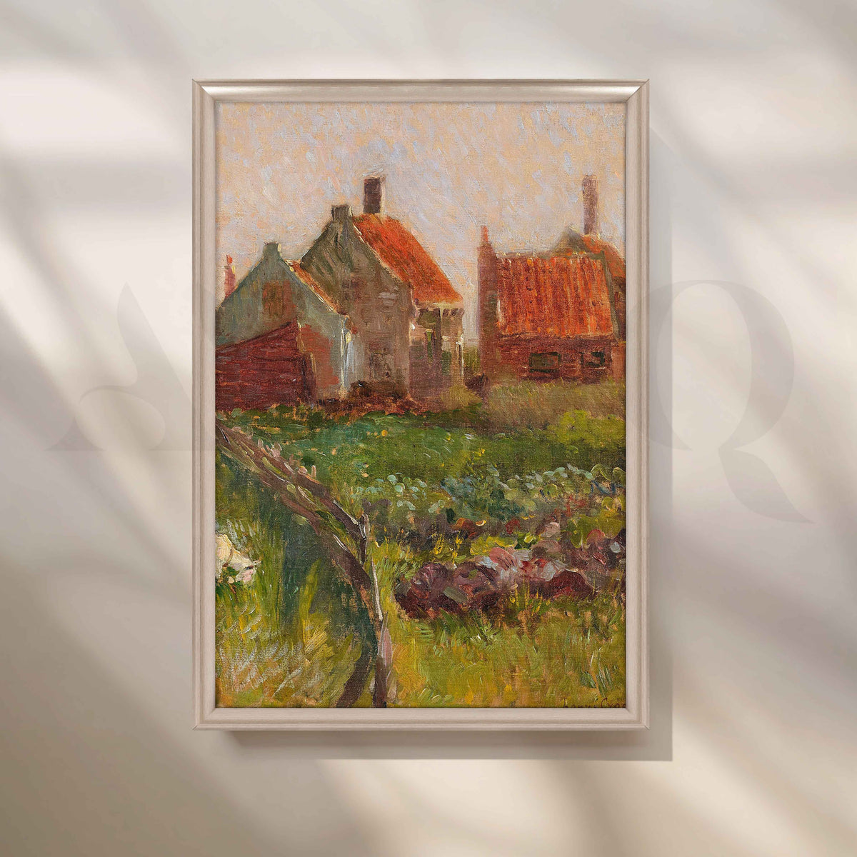 Rustic Village Landscape Canvas Artwork – Asha Art Studio – Image 4