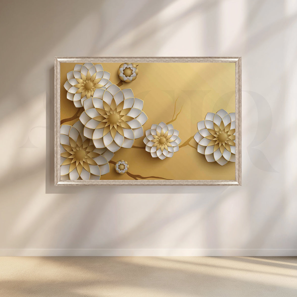 Celestialis Blossom Canvas Artwork – Asha Art Studio – Image 4