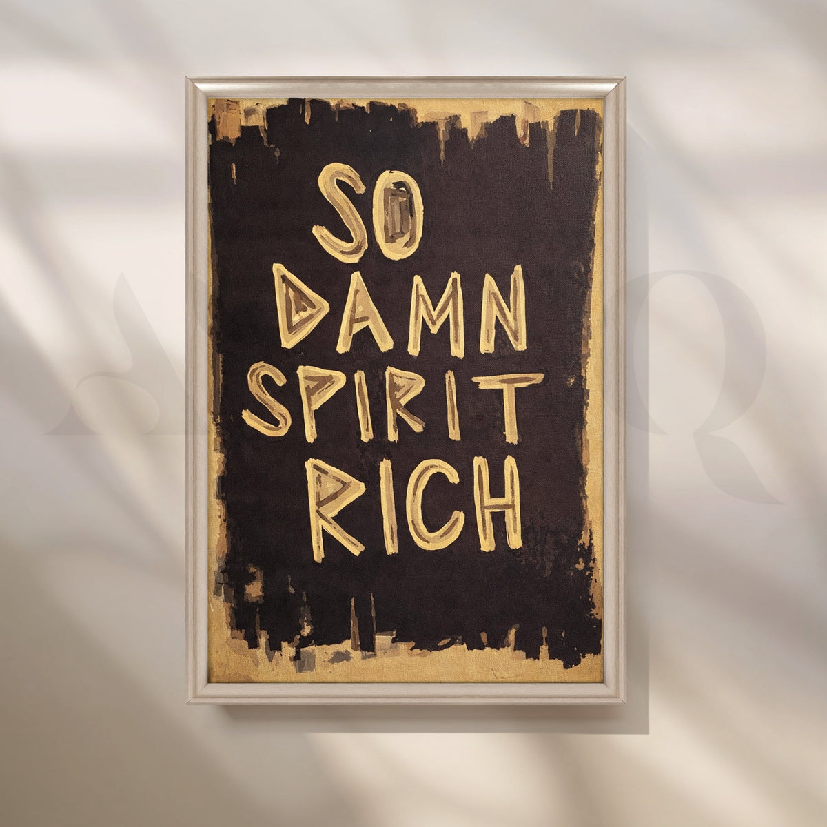 So Damn Spirit Rich Typography Pop Art – Asha Art Studio – Image 4