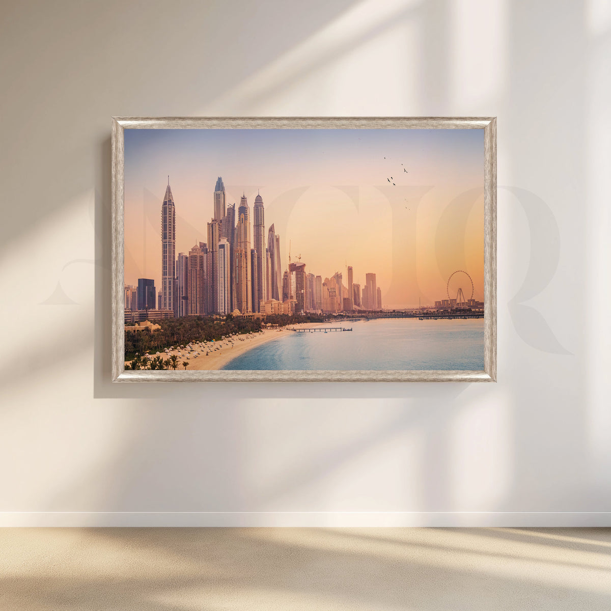 Coastal Cityscape Canvas Artwork – Asha Art Studio – Image 4