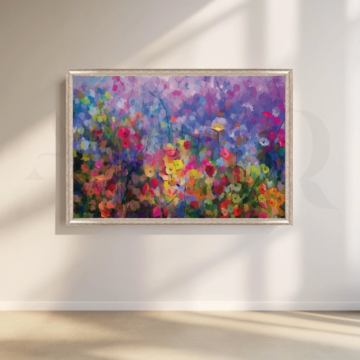 Vibrant Floral Symphony Artwork – Asha Art Studio – Image 4