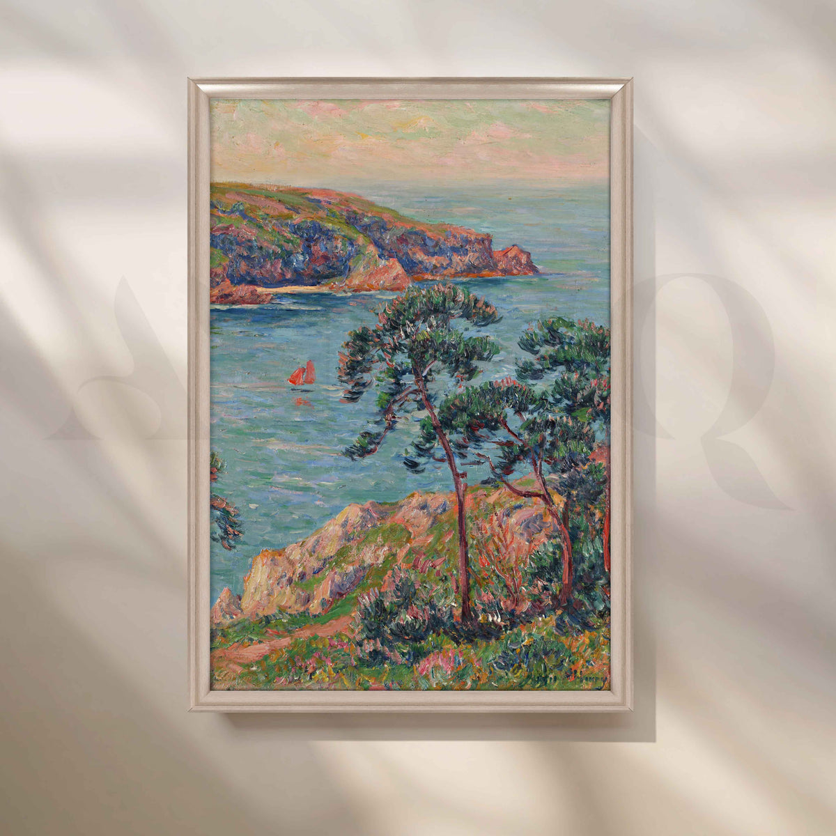 Henri Moret Pine Coast Seascape Canvas Artwork – Asha Art Studio – Image 4