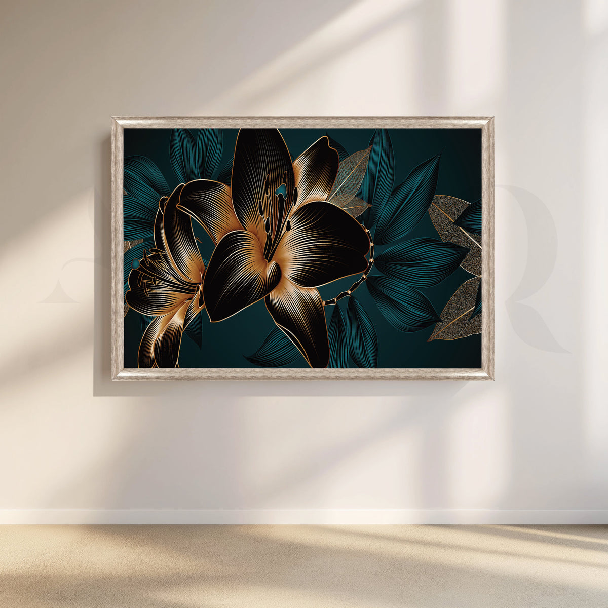 Hibiscus Fantasy Canvas Artwork – Asha Art Studio – Image 4