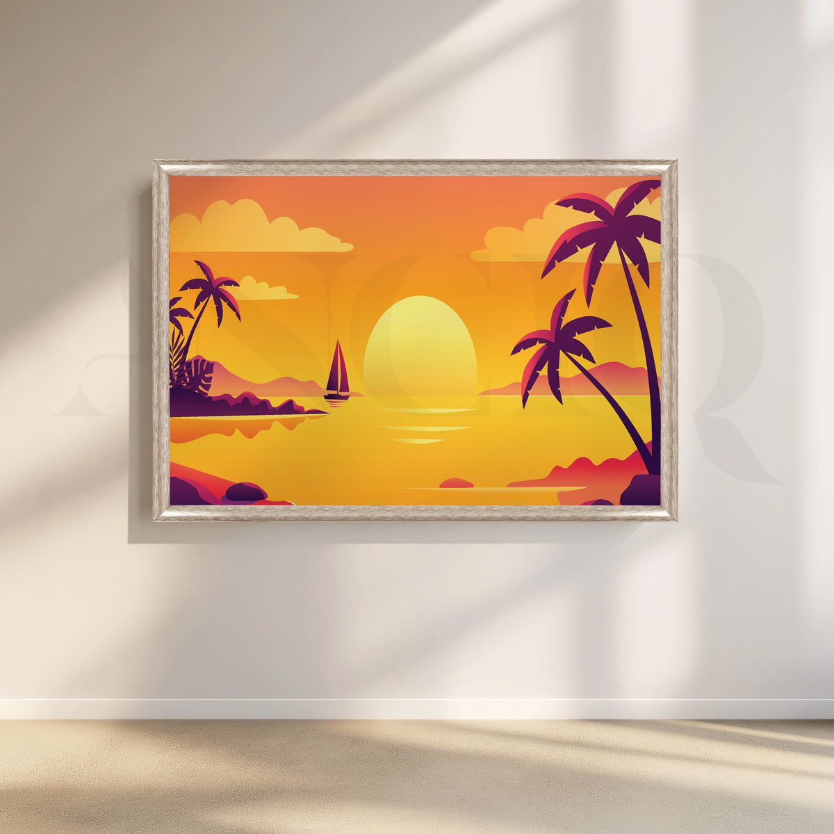 Eternal Horizon Canvas Artwork – Asha Art Studio – Image 4