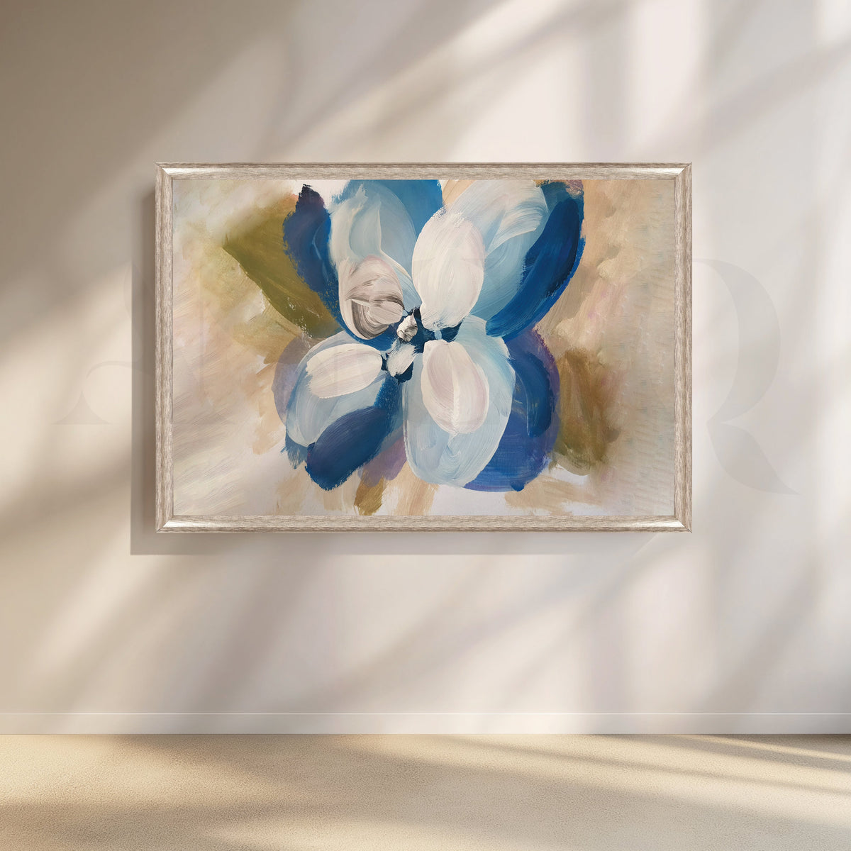 Azure Elegance Canvas Wall Artwork – Asha Art Studio – Image 4