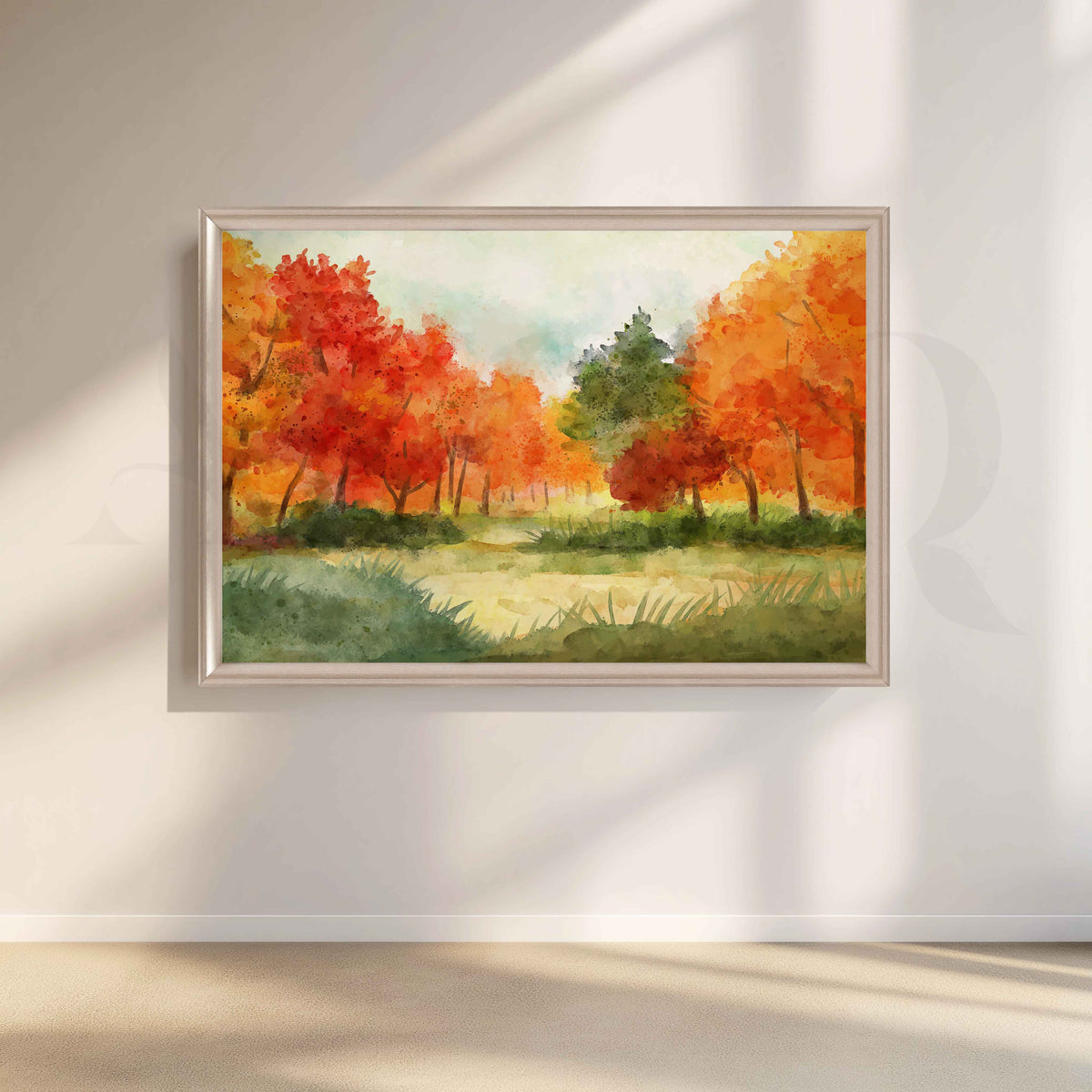 Autumn Garden Landscape Canvas Artwork – Asha Art Studio – Image 5