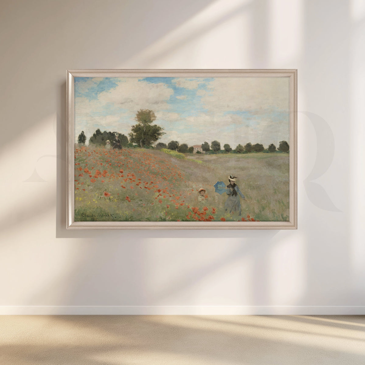 Poppies in Summer Light Canvas Artwork – Asha Art Studio – Image 4