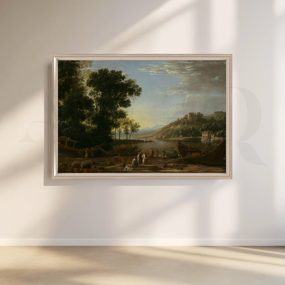 Harbor at Dusk Canvas Artwork – Asha Art Studio – Image 4