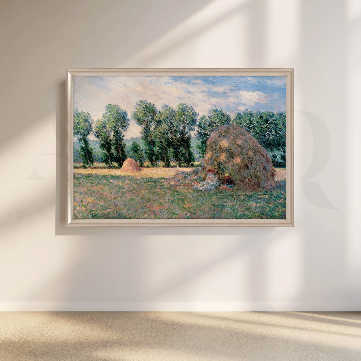 Impressionist Haystack Canvas Artwork – Asha Art Studio – Image 4