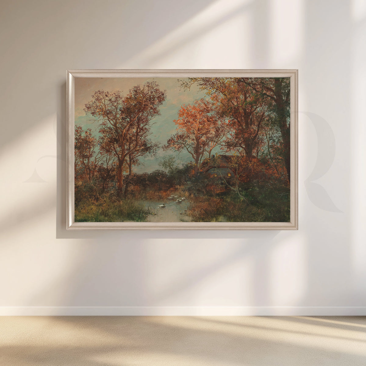 Autumn Forest Stream Canvas Artwork – Asha Art Studio – Image 4