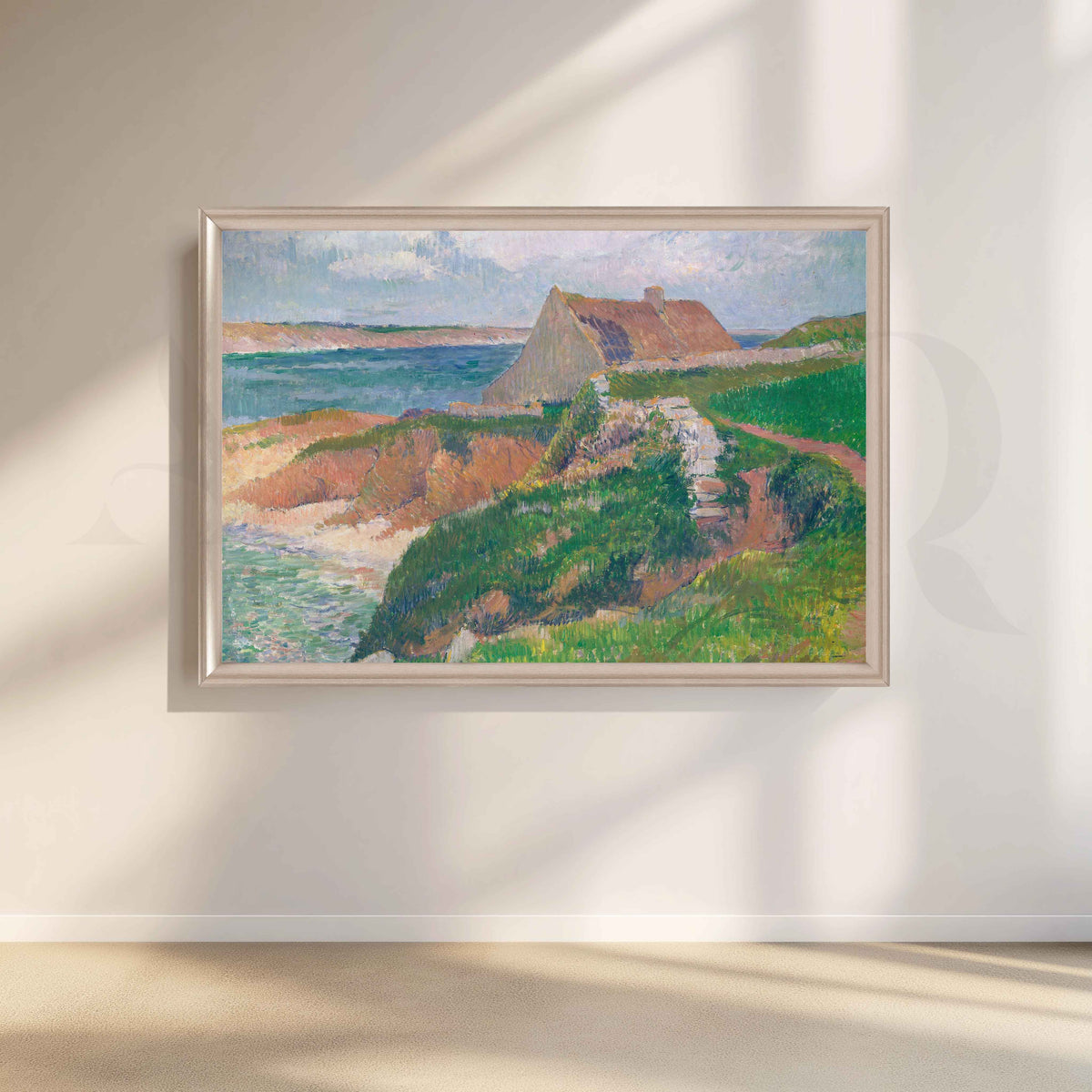 Henri Moret Coastal Cottage Canvas Artwork – Asha Art Studio – Image 4