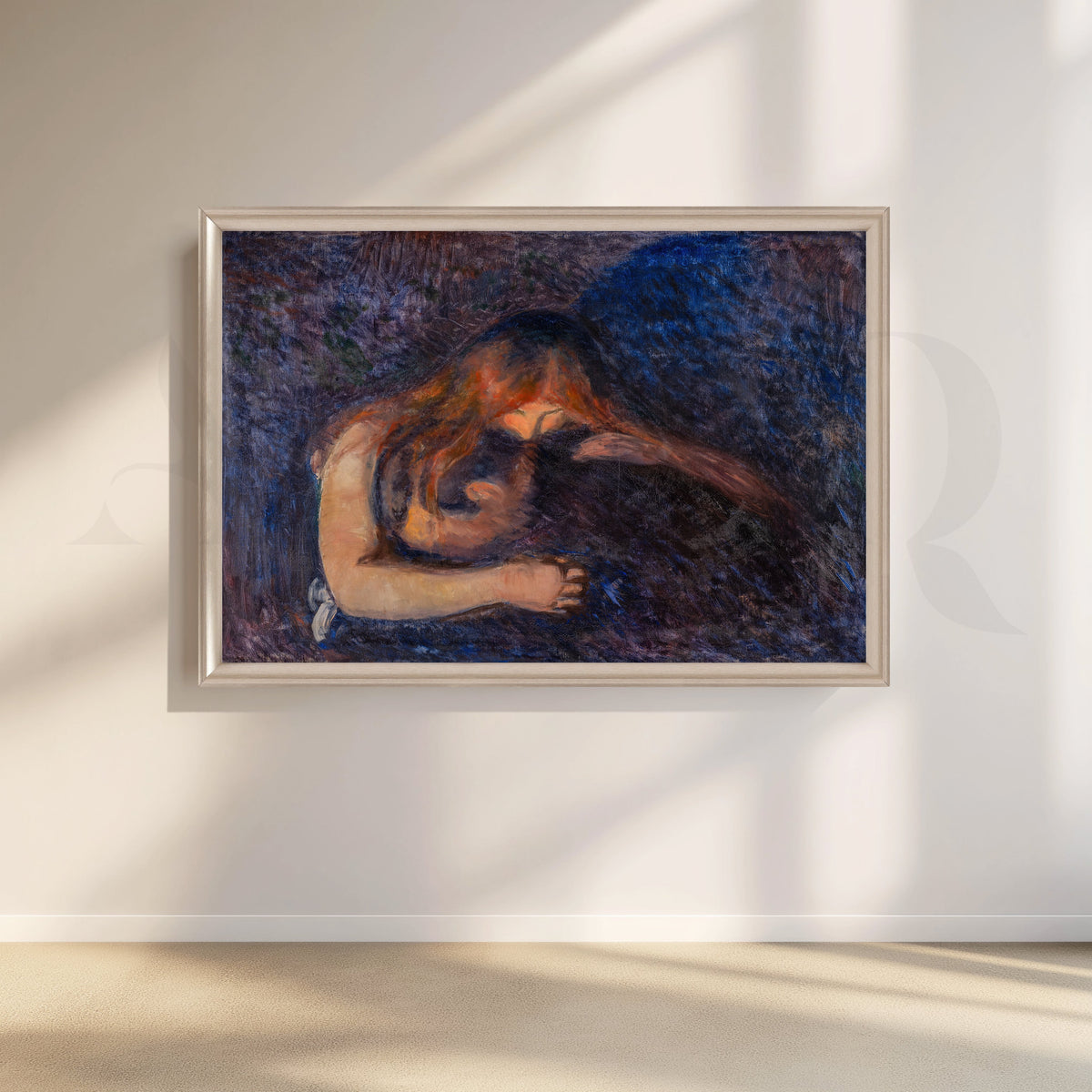Vampire (Edvard Munch) Canvas Artwork – Asha Art Studio – Image 4