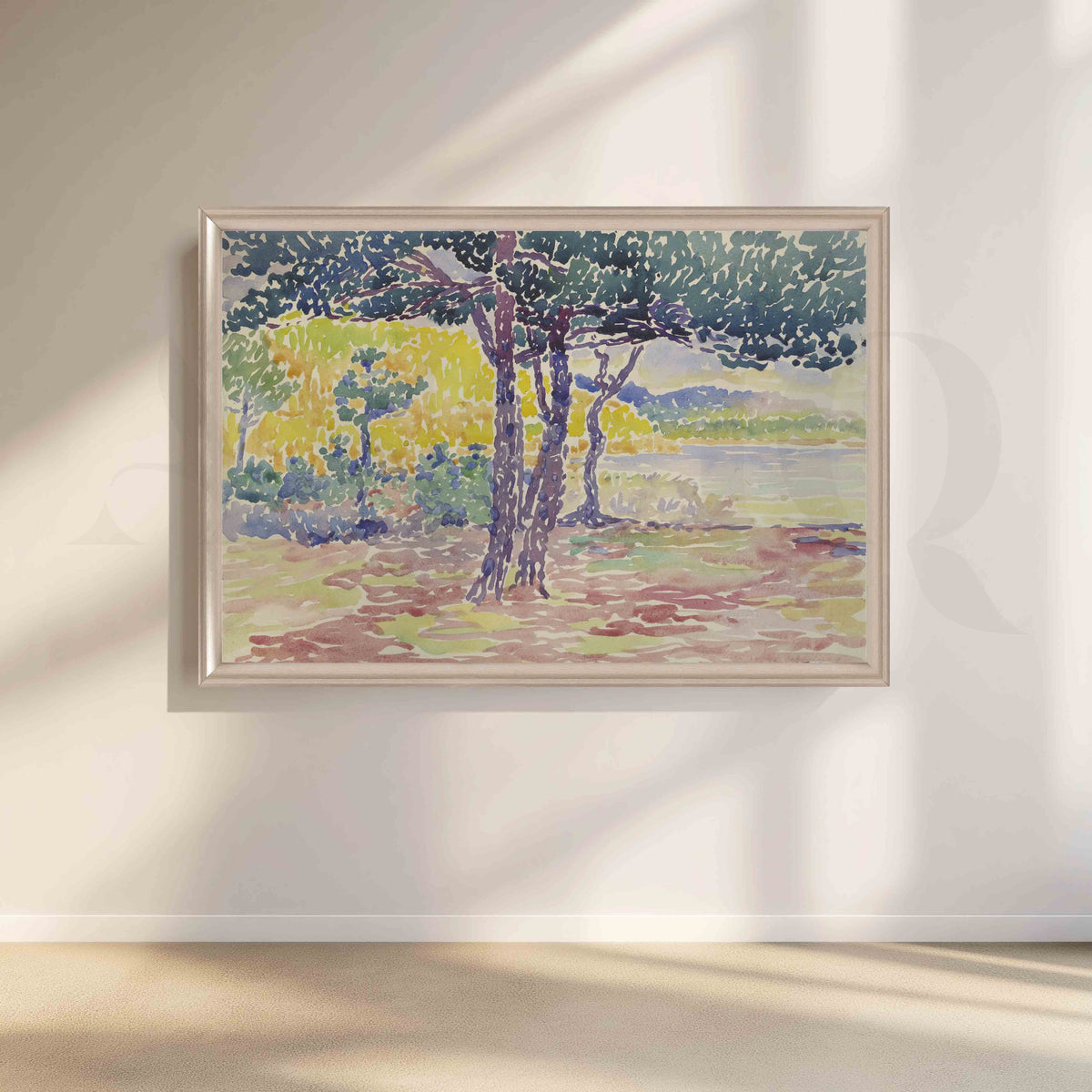 Coastal Pine Grove Canvas Artwork – Asha Art Studio – Image 4