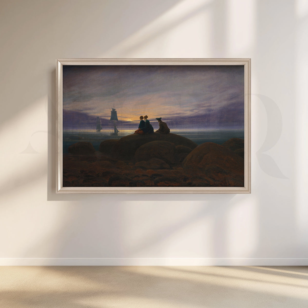 Twilight by the Sea Canvas Artwork – Asha Art Studio – Image 4