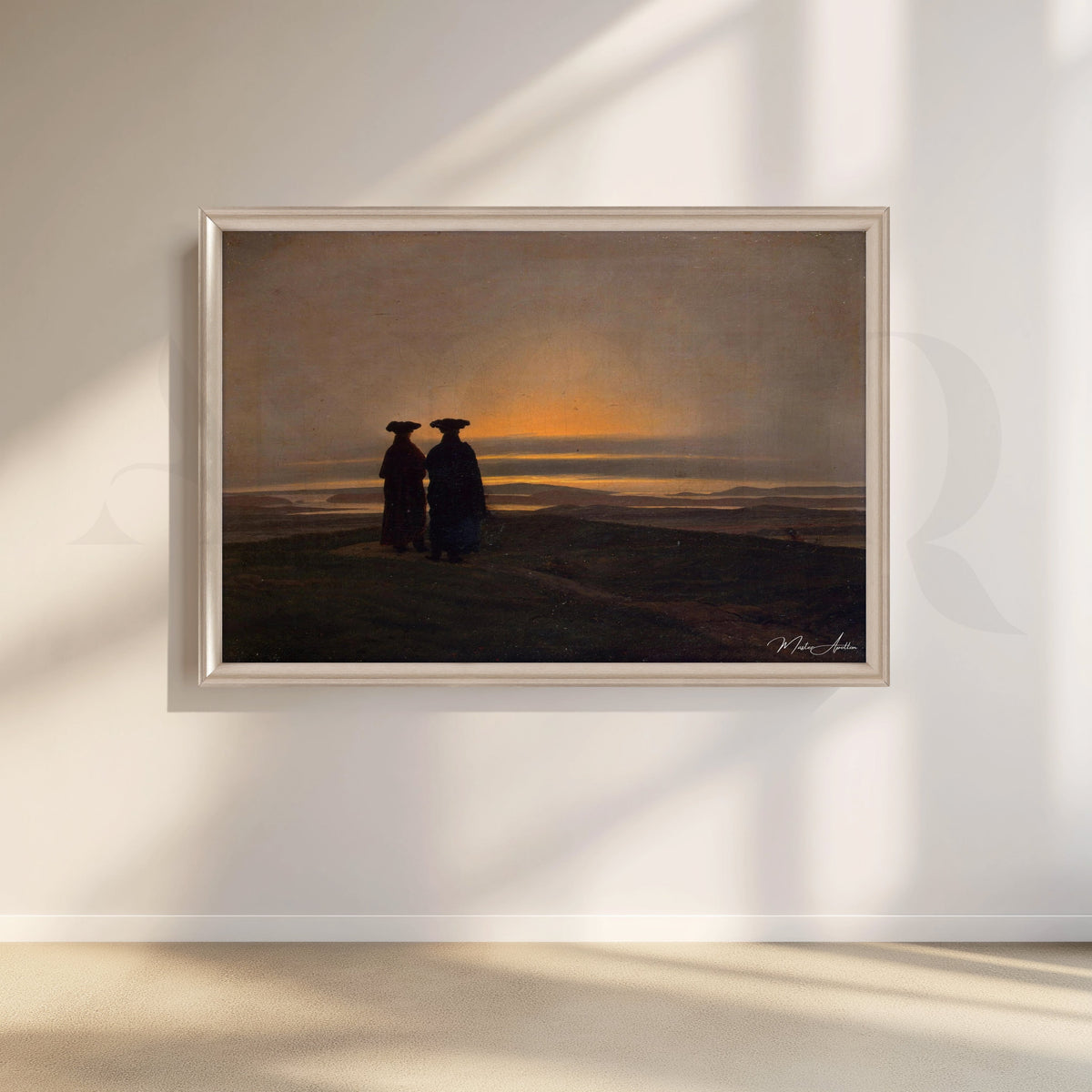 Silent Watchers at Sunset Canvas Artwork – Asha Art Studio – Image 4