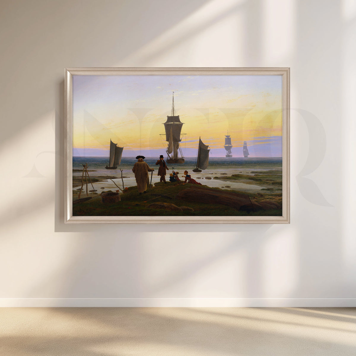 Harbor Gatherings at Sunset Artwork – Asha Art Studio – Image 4