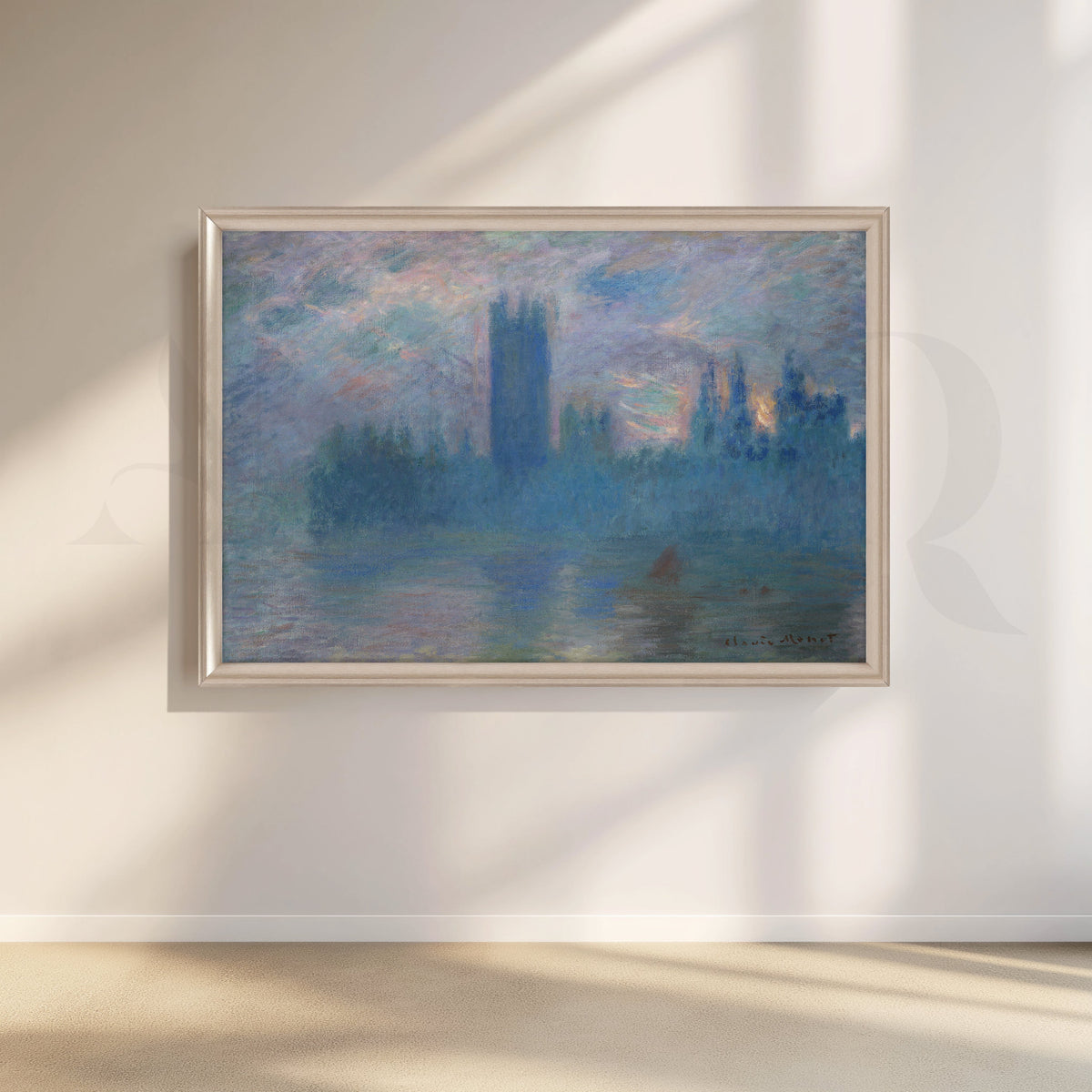 Parliament at Dusk Impressionist Canvas Artwork – Asha Art Studio – Image 4