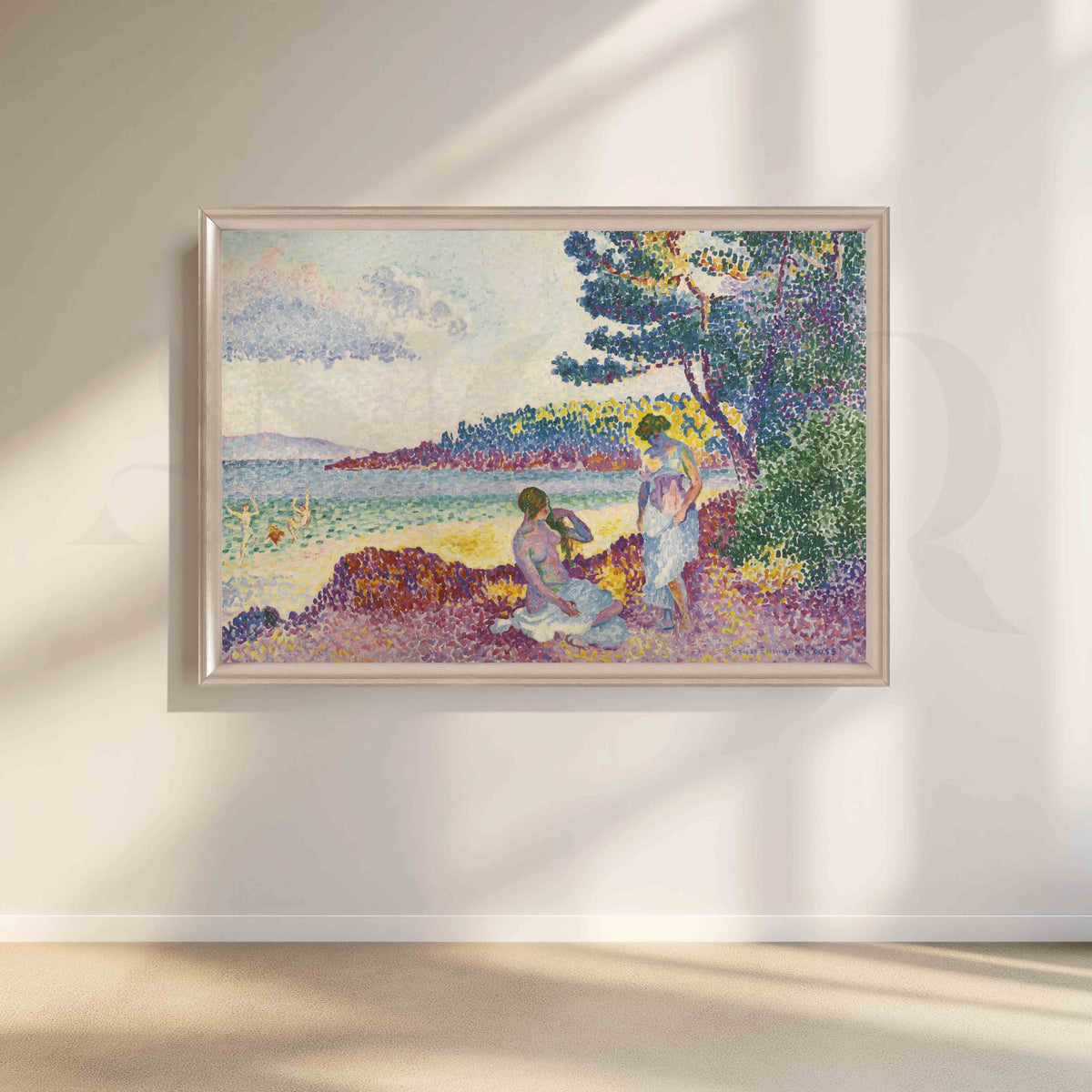 Coastal Leisure Seascape Canvas Artwork – Asha Art Studio – Image 4