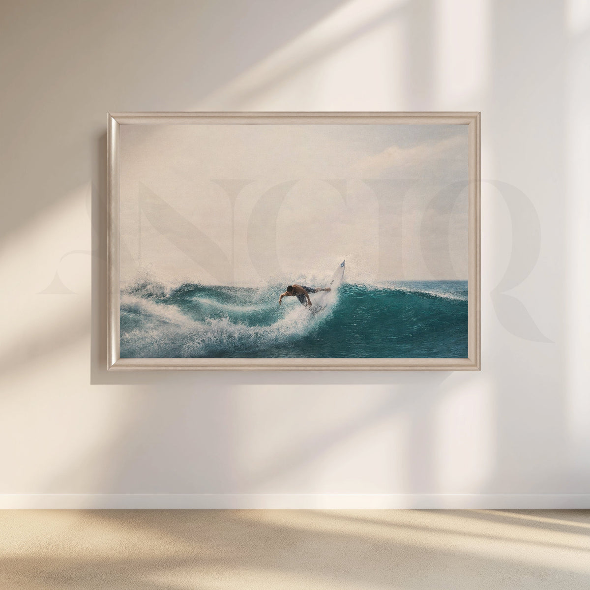 Ocean Wave Surfer Canvas Artwork – Asha Art Studio – Image 4