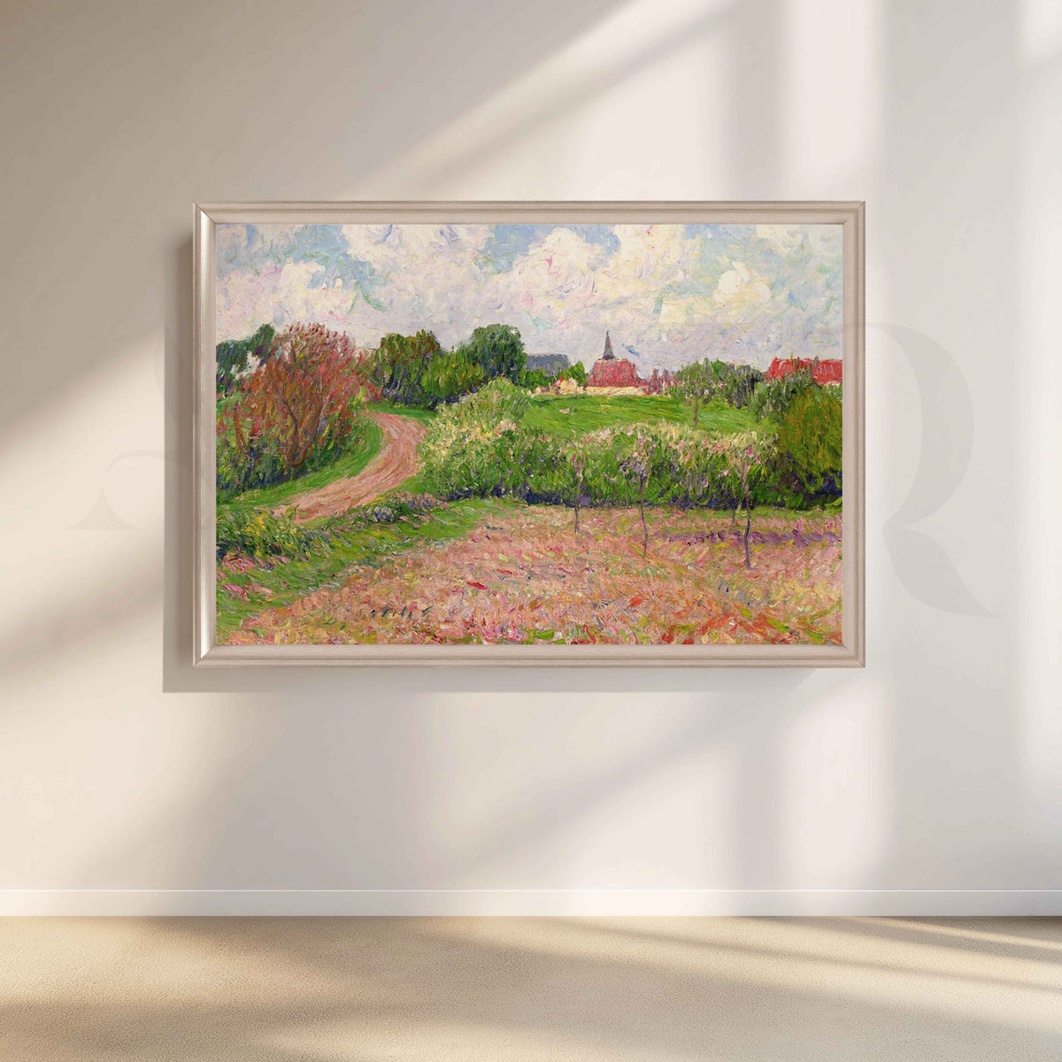 Blooming Countryside Landscape Canvas Artwork – Asha Art Studio – Image 4