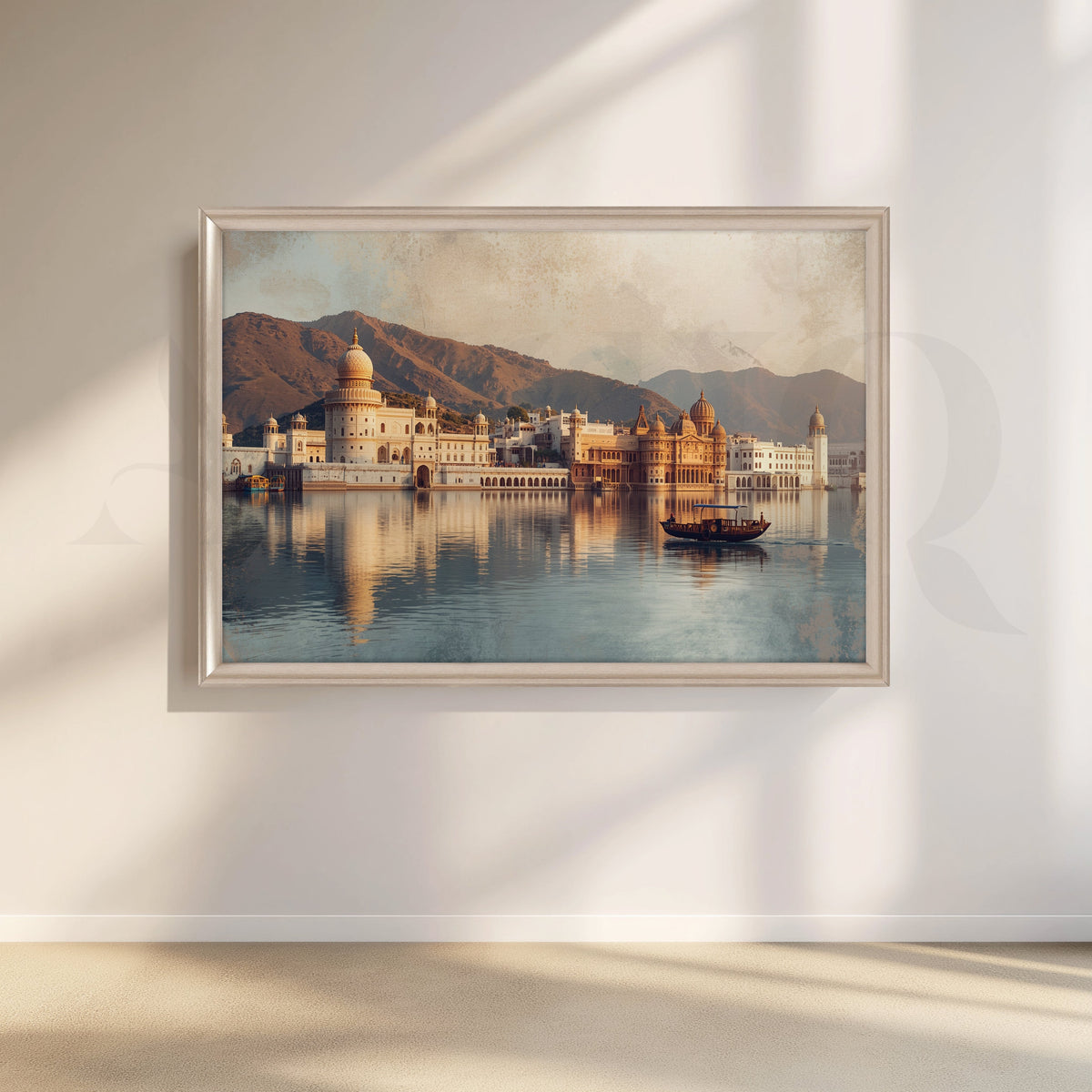 Udaipur Lake Palace Canvas Artwork – Asha Art Studio – Image 4