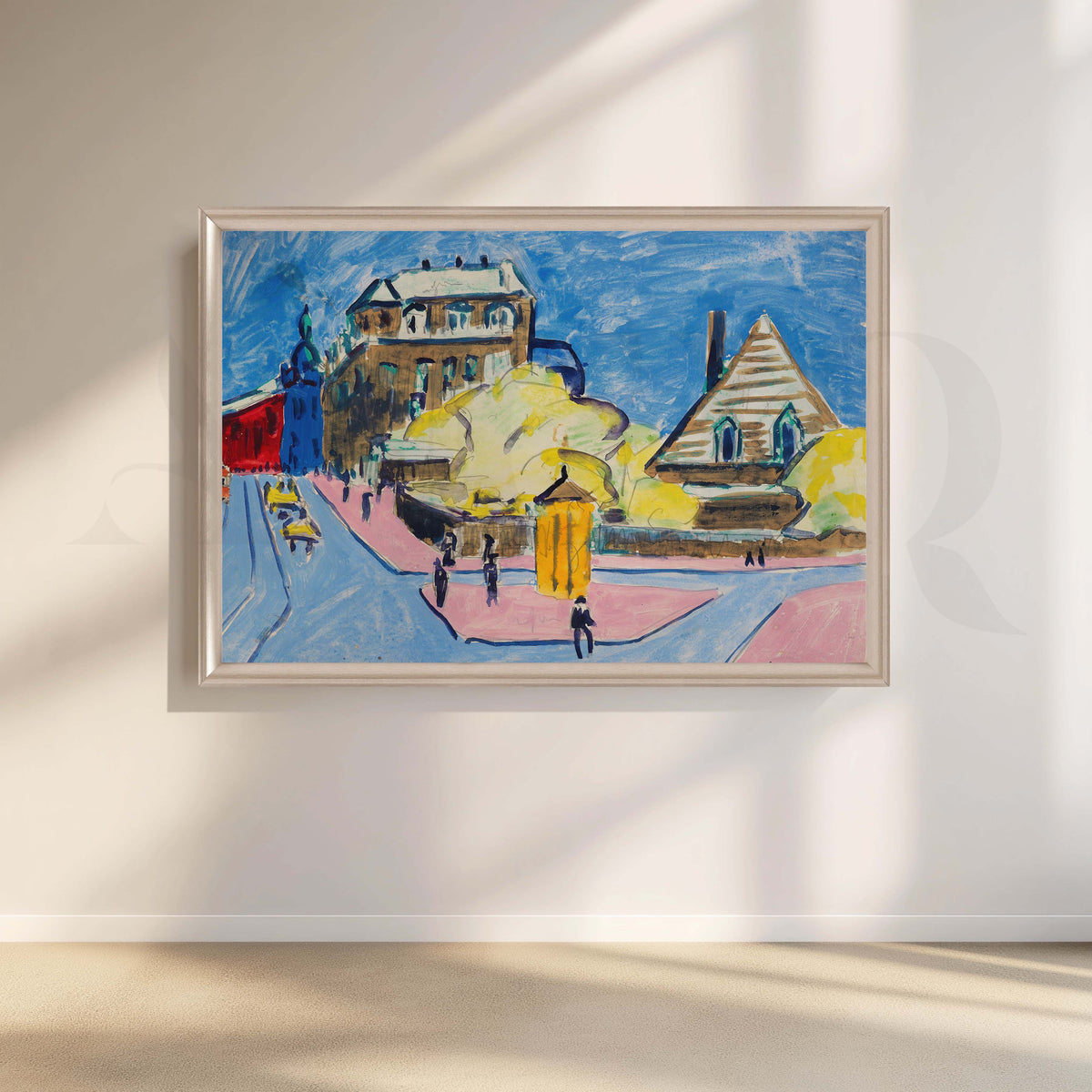 Vibrant Cityscape Wall Artwork – Asha Art Studio – Image 4