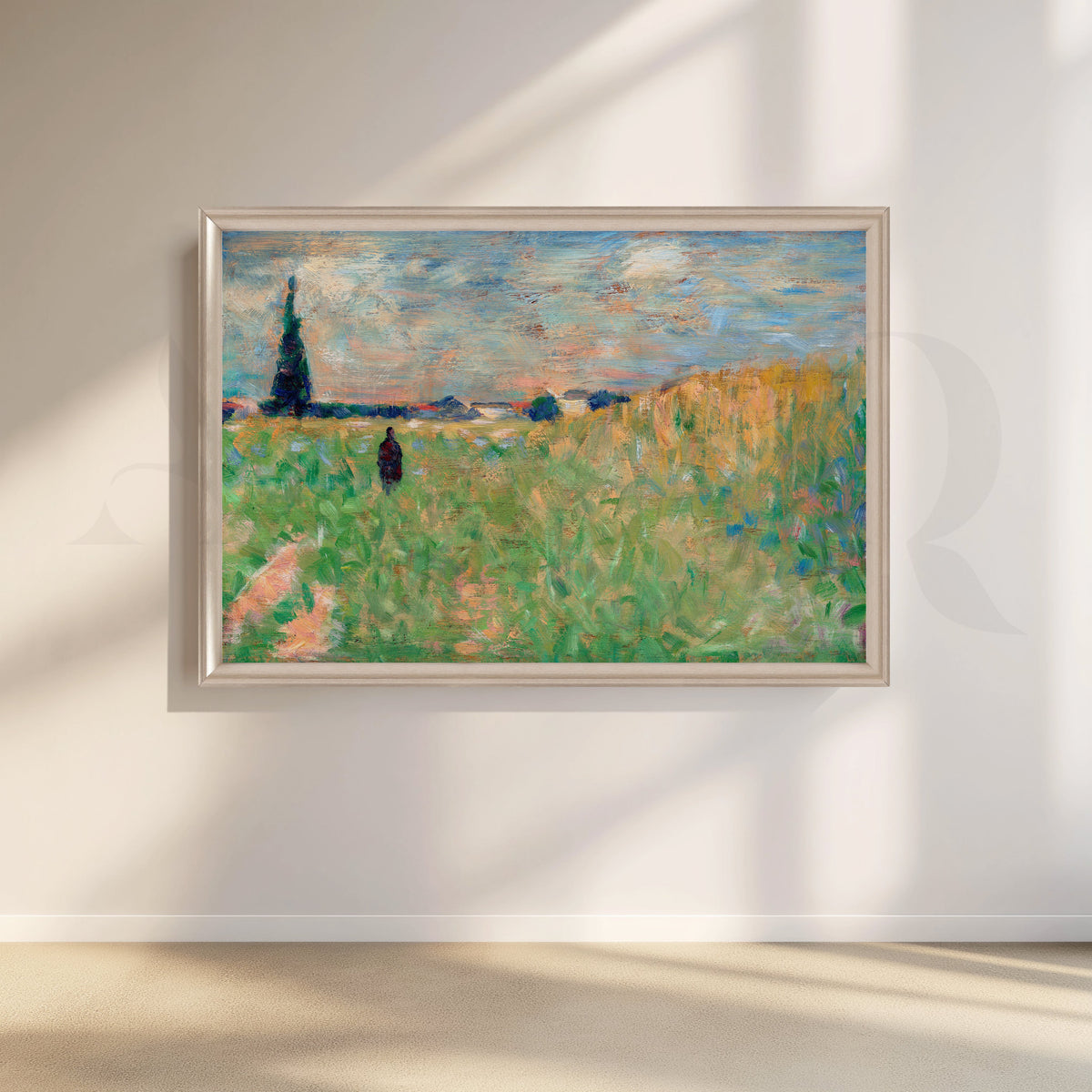 Countryside Meadow Canvas Artwork – Asha Art Studio – Image 4