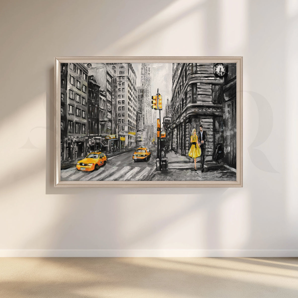 Pulse Beneath the Skyline Canvas Artwork – Asha Art Studio – Image 4