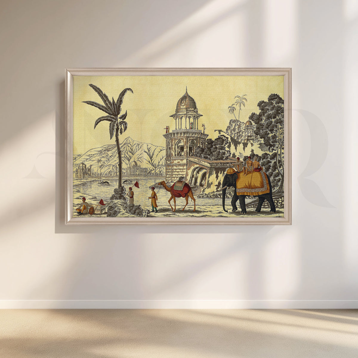 Elephant and Camel Canvas Artwork – Asha Art Studio – Image 4