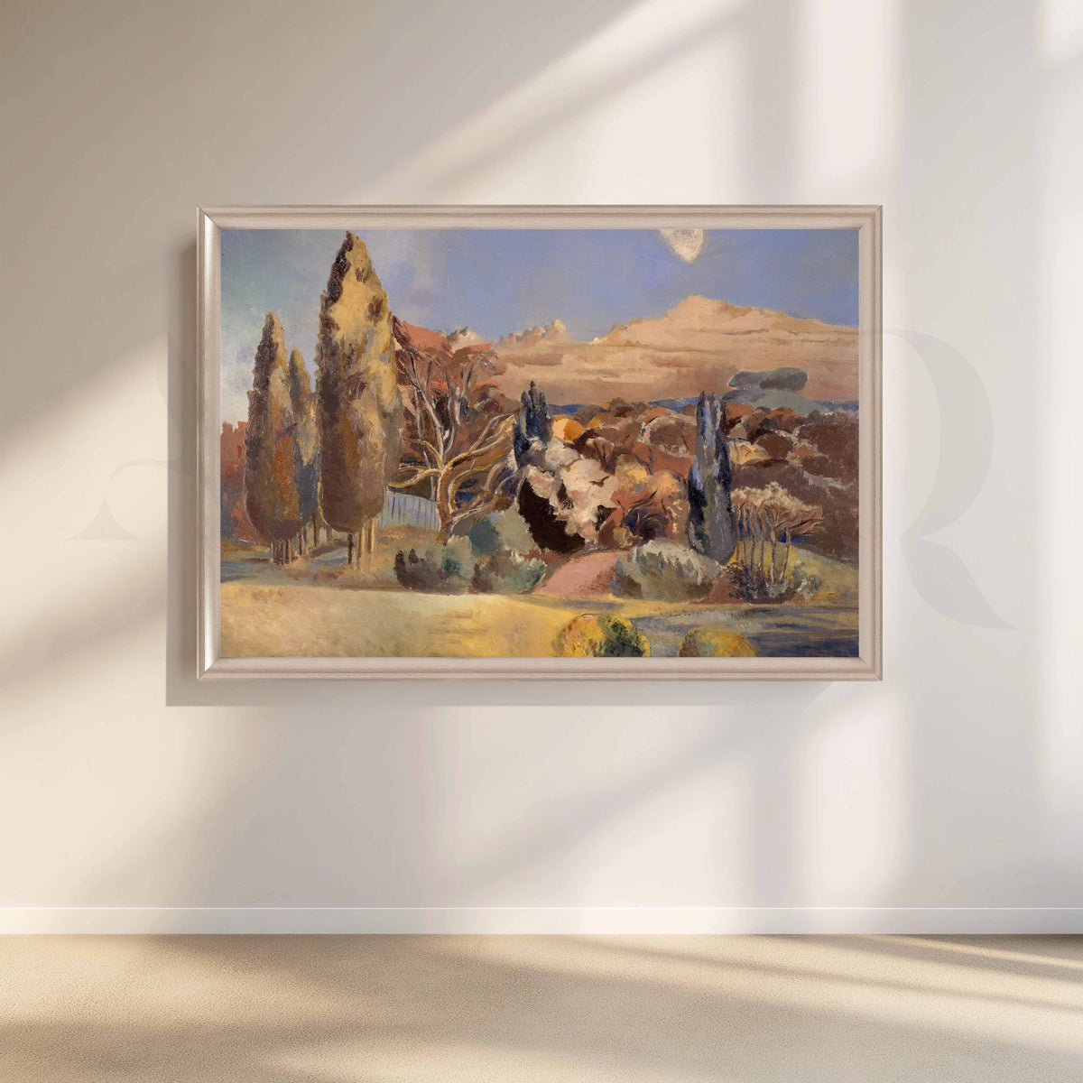 Soft Pastoral Landscape Canvas Artwork – Asha Art Studio – Image 4