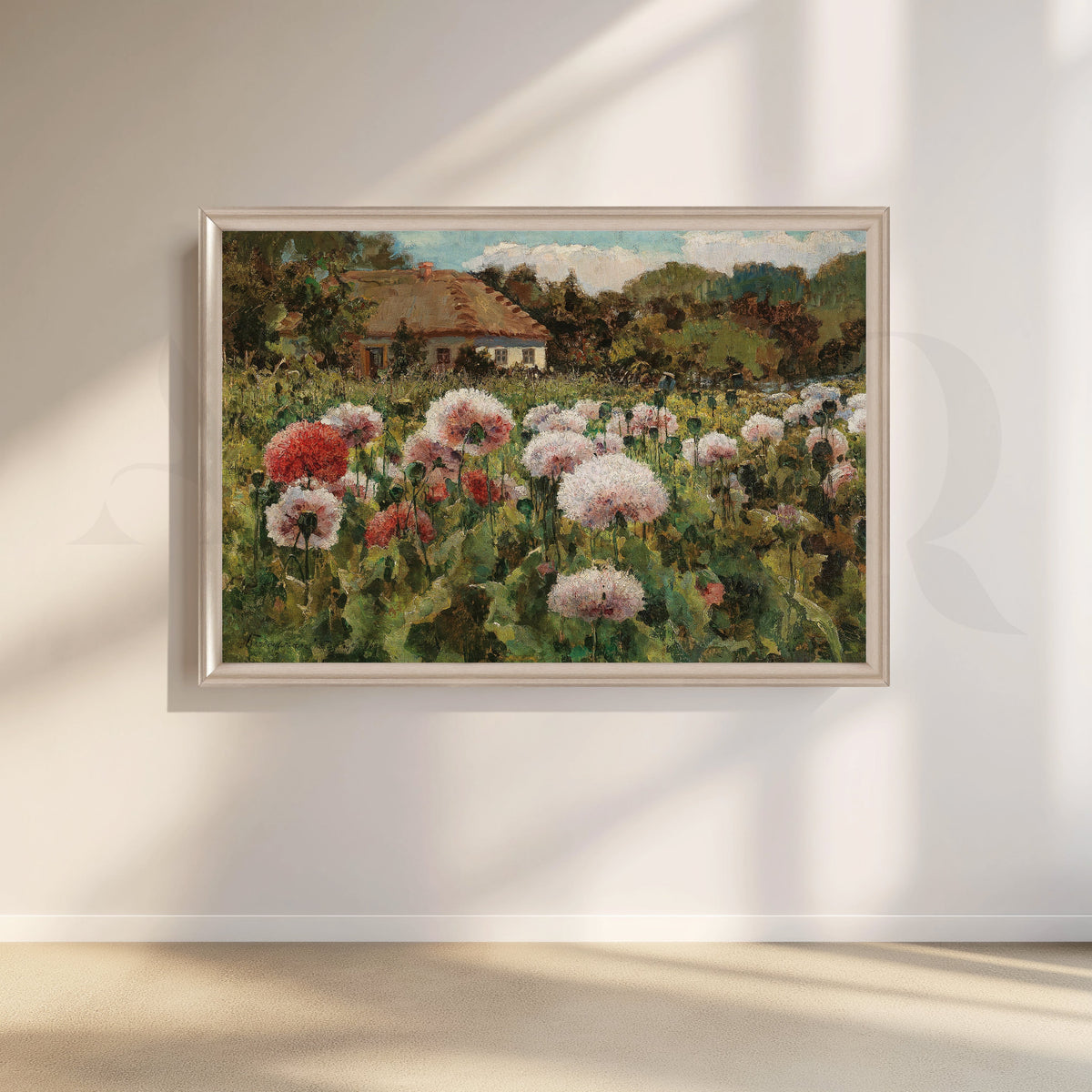 Countryside Bloom Field Canvas Artwork – Asha Art Studio – Image 4