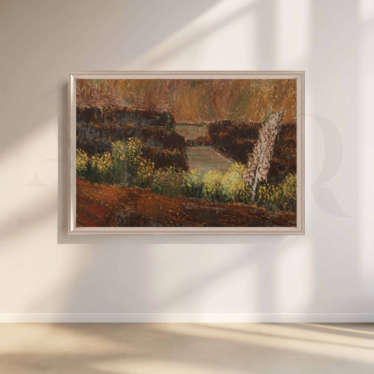 Autumn Garden Path Canvas Artwork – Asha Art Studio – Image 4