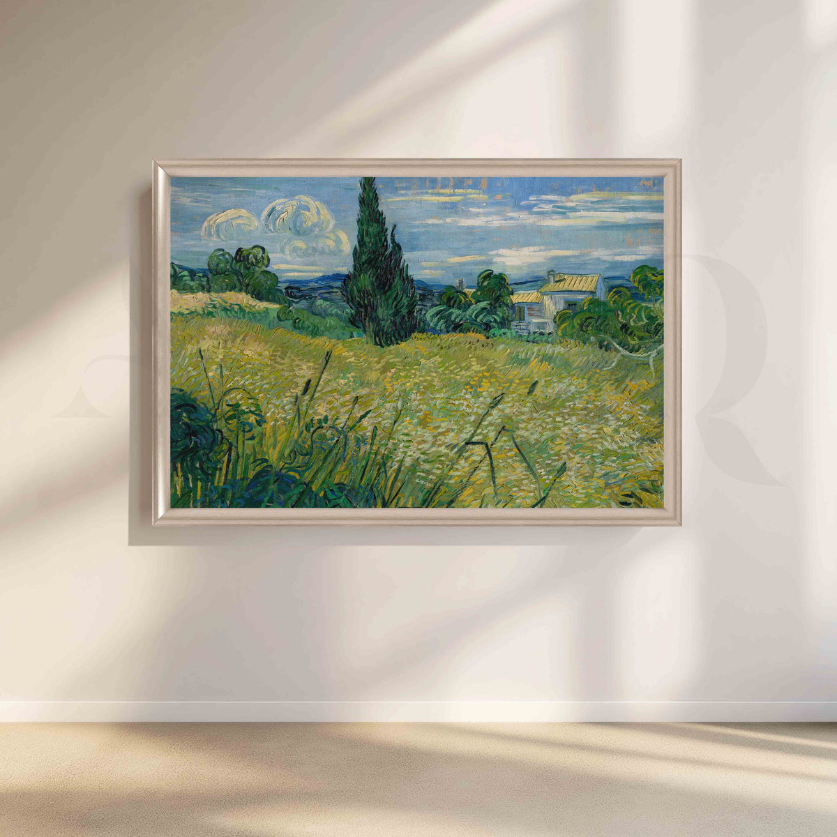 Wheat Field with Cypress Canvas Artwork – Asha Art Studio – Image 4