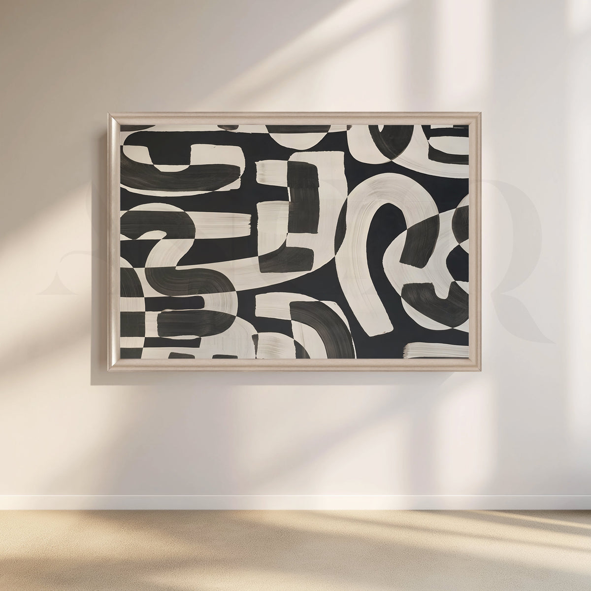 Brush Pattern Canvas Artwork – Asha Art Studio – Image 4