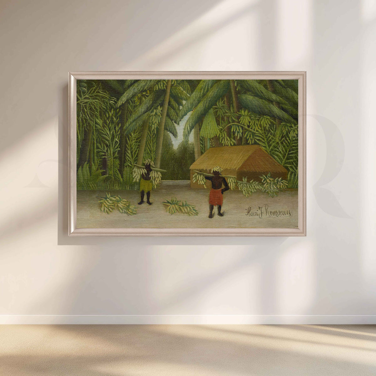 Tropical Plantation Folk Art Canvas Artwork – Asha Art Studio – Image 4