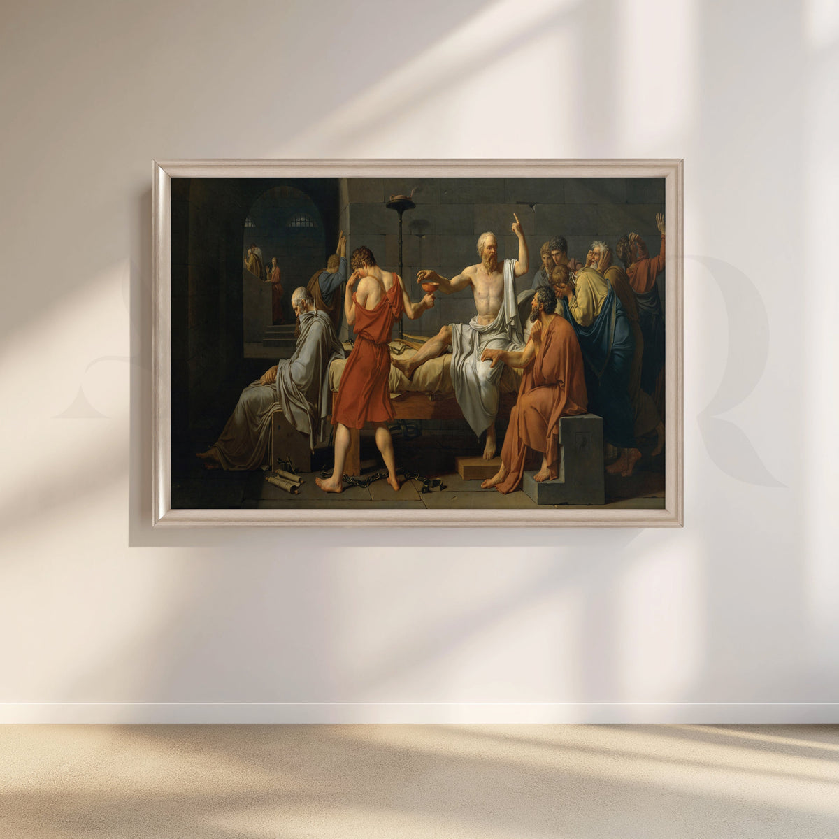 Death of Socrates Canvas Artwork – Asha Art Studio – Image 4