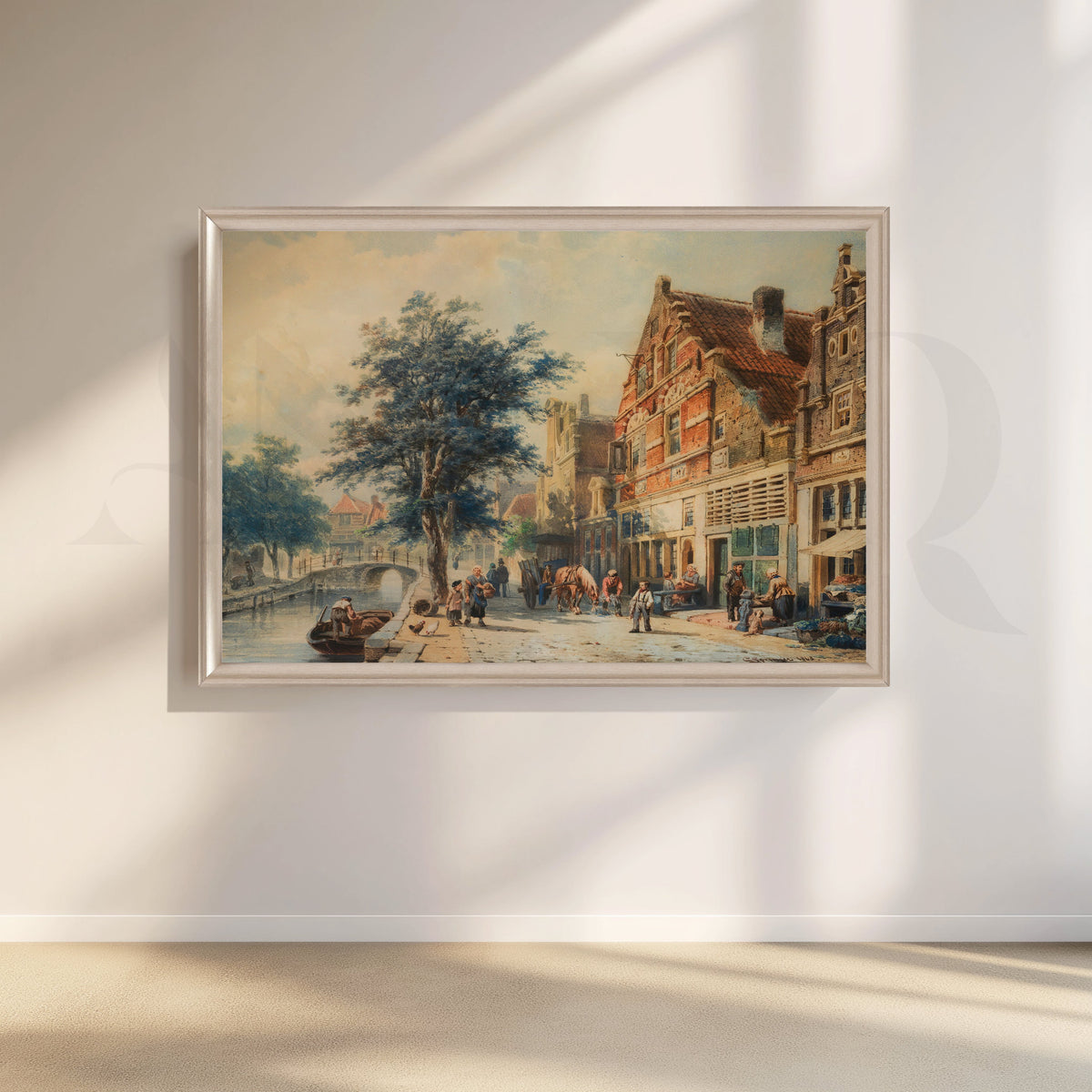 Canal Street European City Canvas Artwork – Asha Art Studio – Image 4