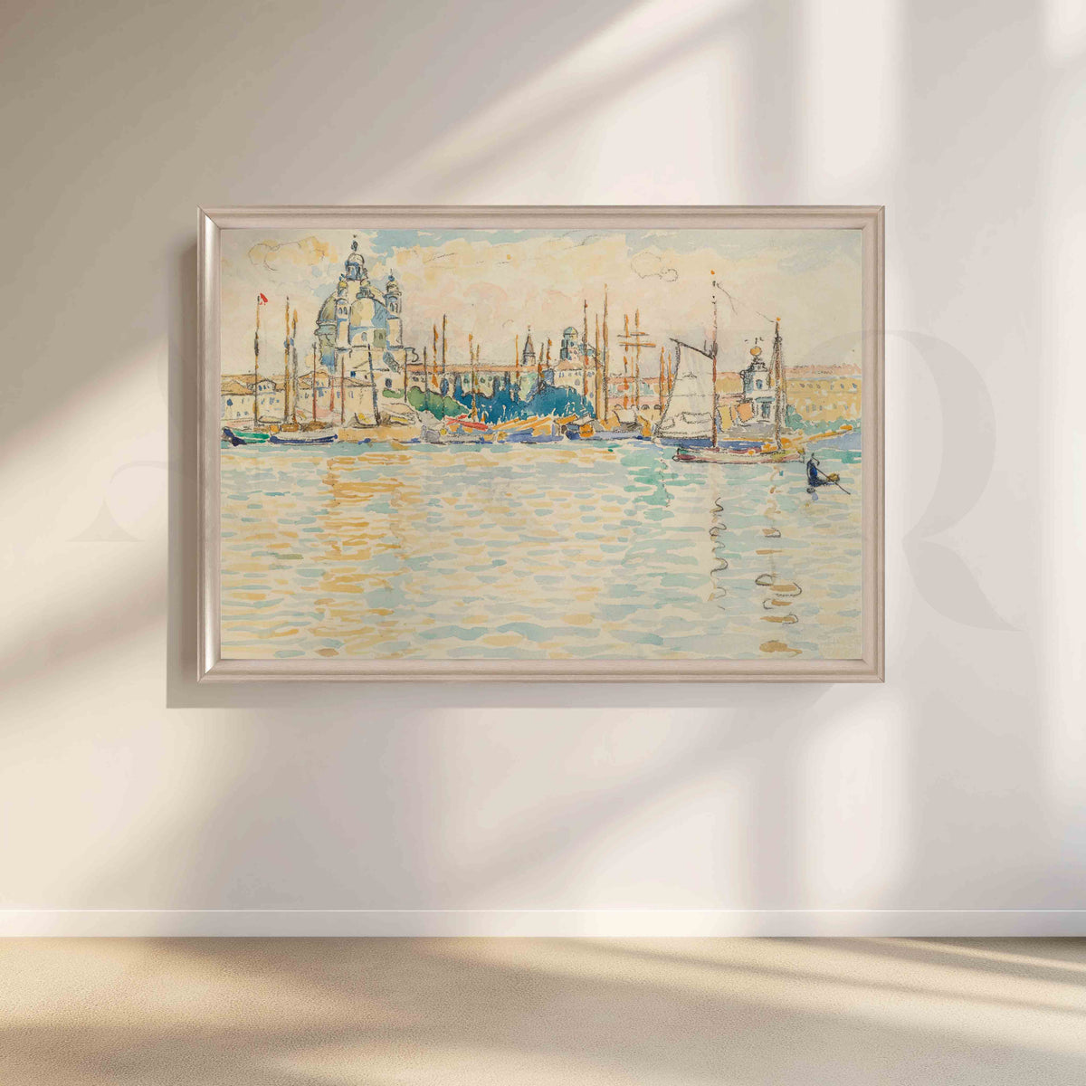 Venice Waterfront Cityscape Canvas Artwork – Asha Art Studio – Image 4