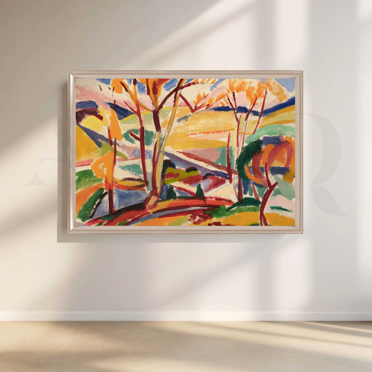 Colorful Expressionist Forest Canvas Artwork – Asha Art Studio – Image 4