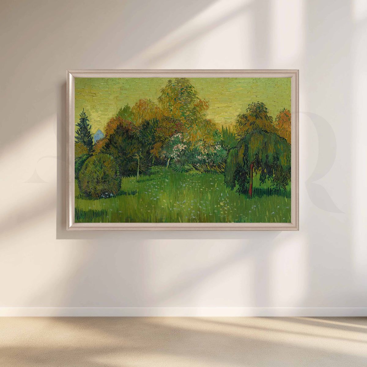 Lush Green Garden Canvas Artwork – Asha Art Studio – Image 4
