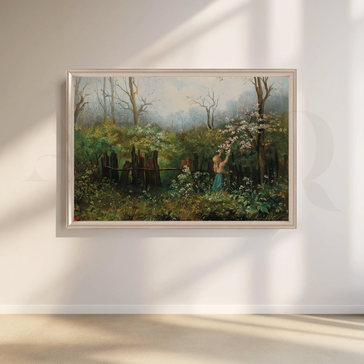 Spring Garden Blossom Canvas Artwork – Asha Art Studio – Image 4